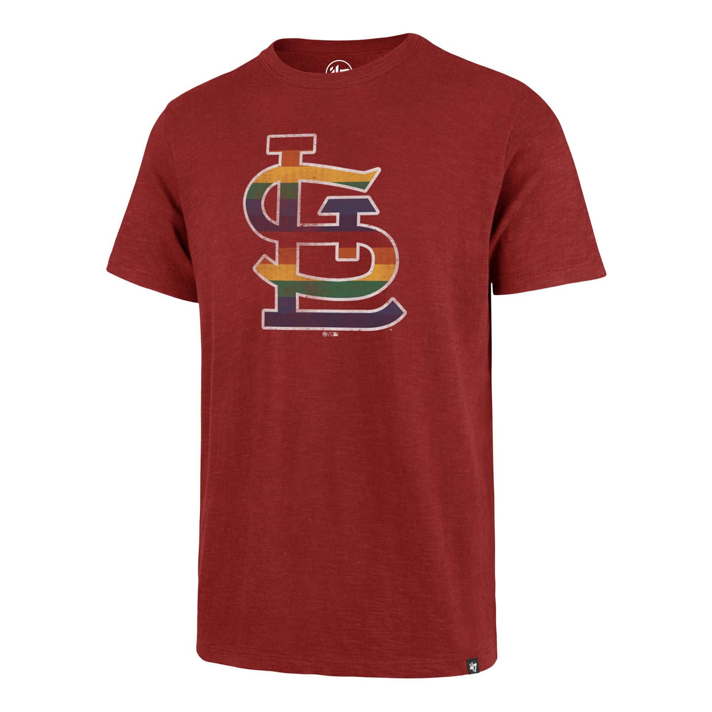 St. Louis Pride STL pride tee red Front View