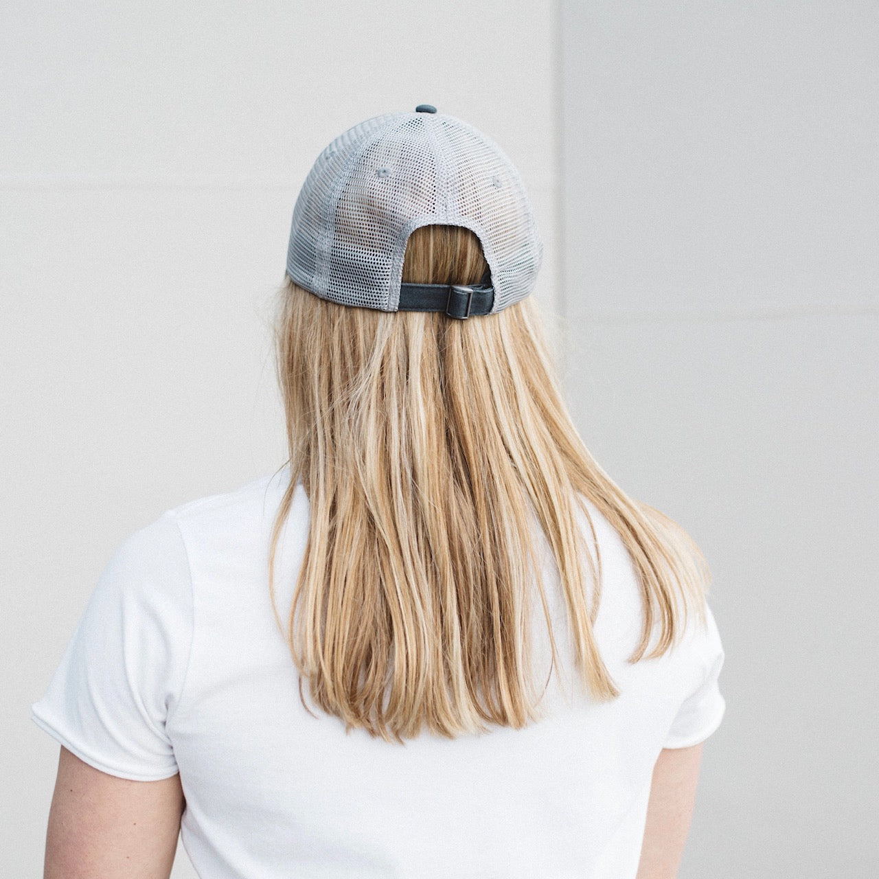 Jetwash Black Johnnie Distressed Meshback Trucker Hat Back View