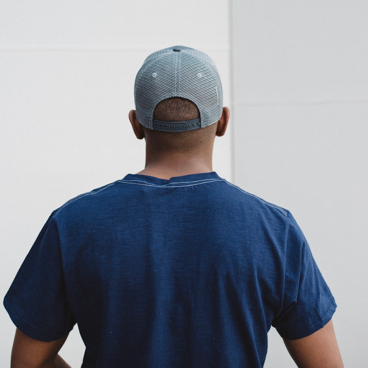 Jetwash Black Mike Meshback Trucker Hat Back View