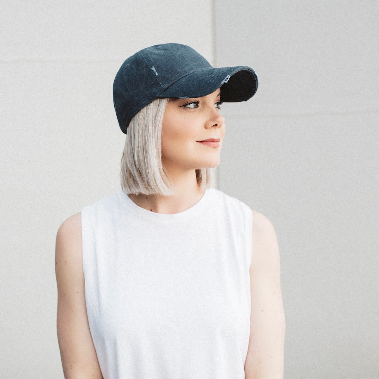 Jetwash Black George Baseball hat Dad Cap side View