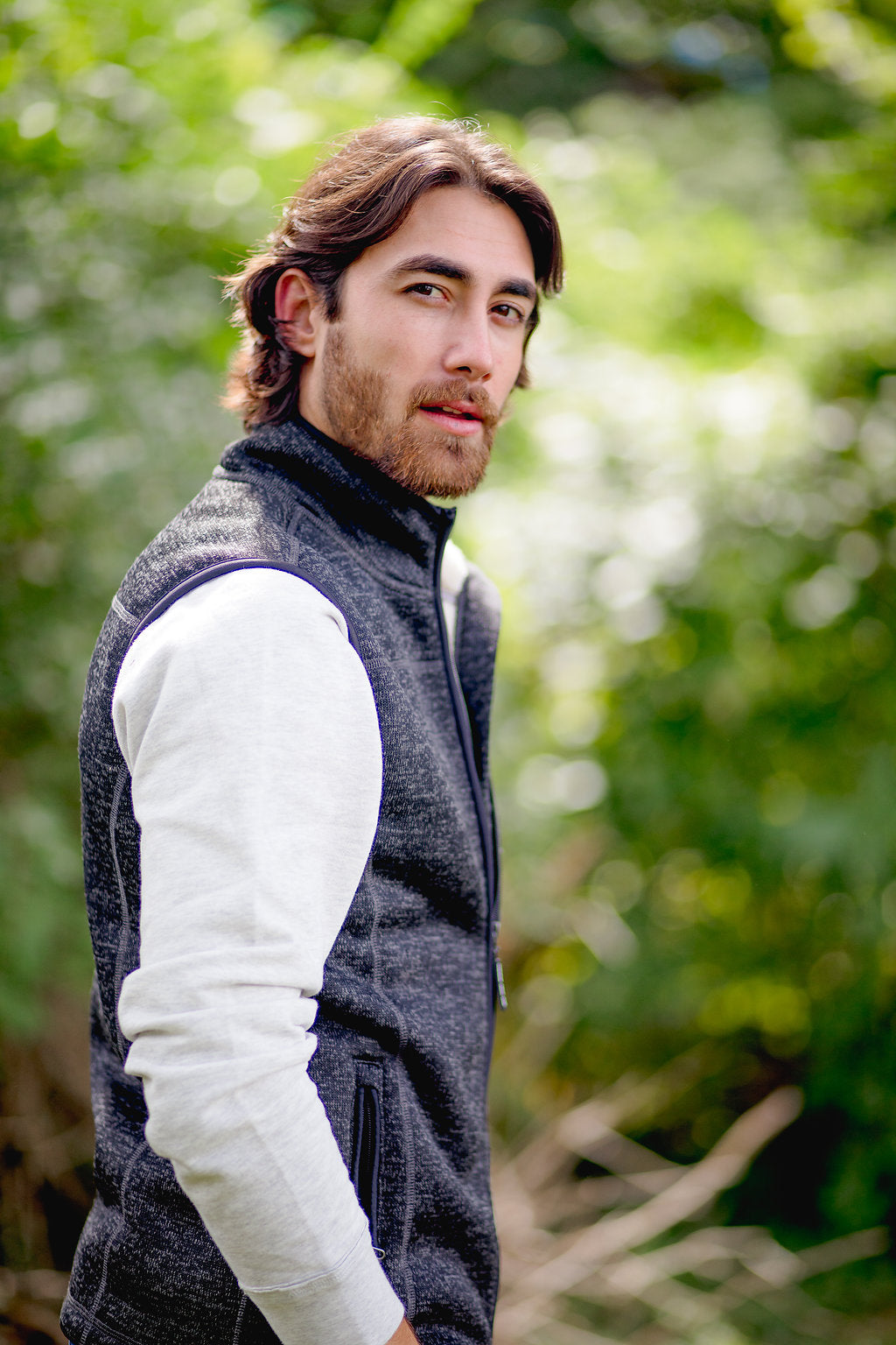 Victor Sherpa Lined Vest Side View
