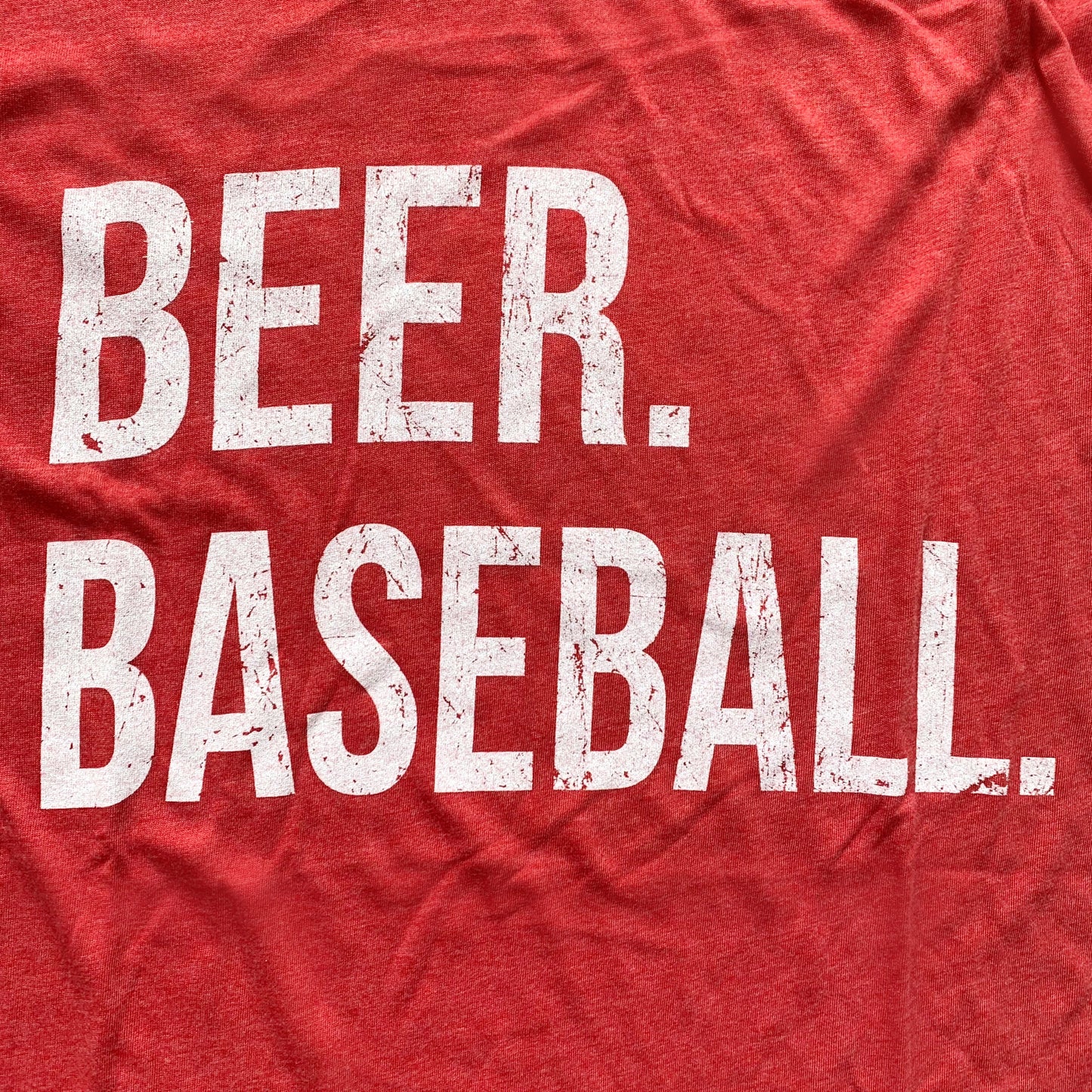 Beer. Baseball. Romeo Tee Red
