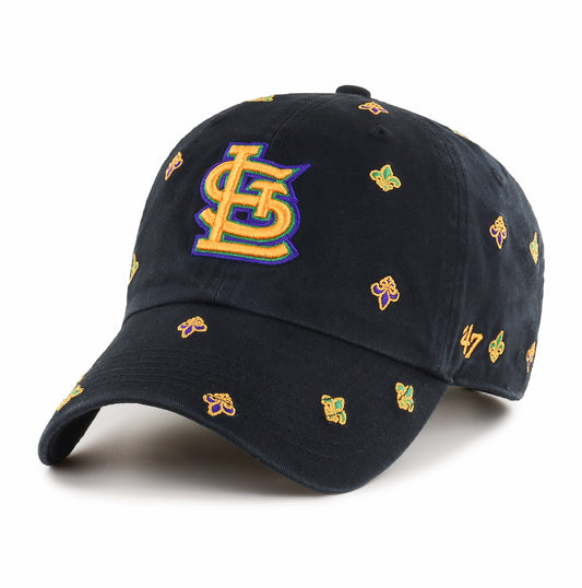 STL Mardi Gras Cardinals Baseball Hat