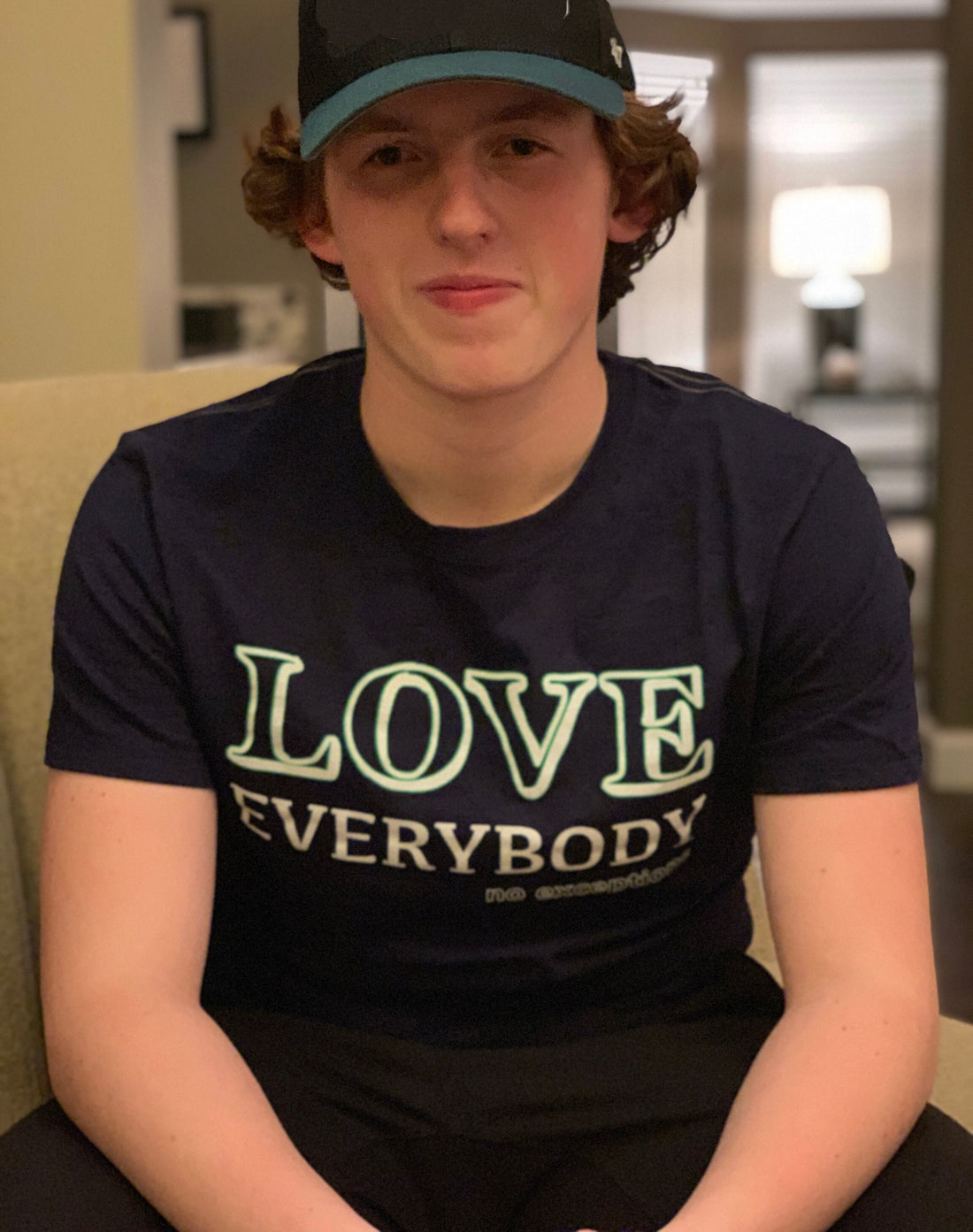 love everybody no exceptions mens tee