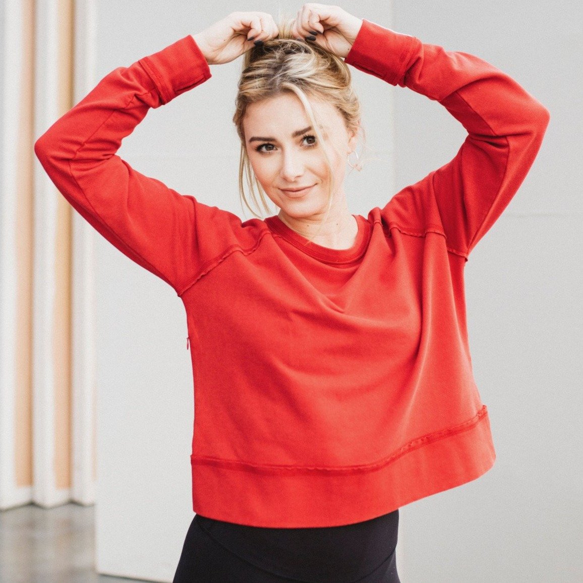 Burner Red Charlie Croppy Sweatshirt 