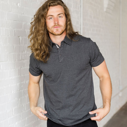 Golf Tri-Blend Polo Jetwash