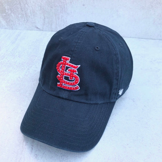 Classic STL Navy Clean up w/ Red Swarovski Crystals