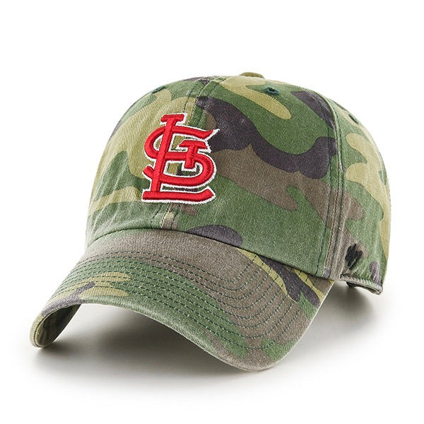 '47 STL Cards Camo Clean Up with Red Logo