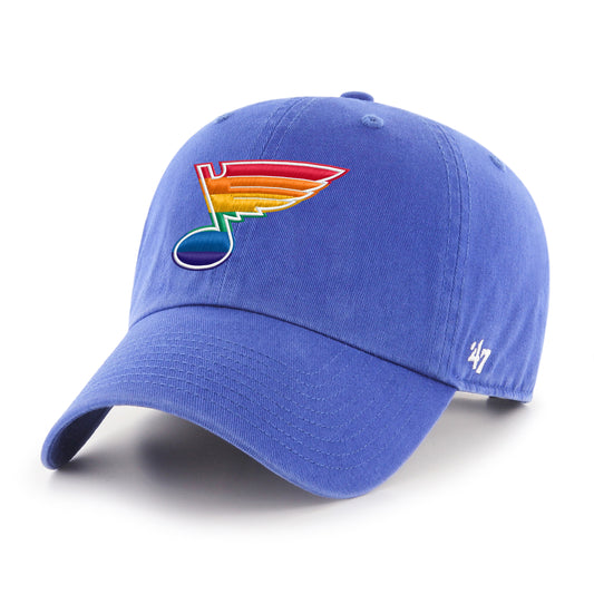 Pride Bluenote St Louis Blues STL PrideFest Blue 47 brand clean up hat