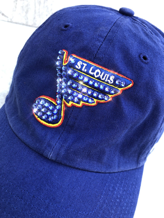 ST. LOUIS BLUES LUSSO STYLE NOTE STRAPBACK HAT - ARCTIC CAMO