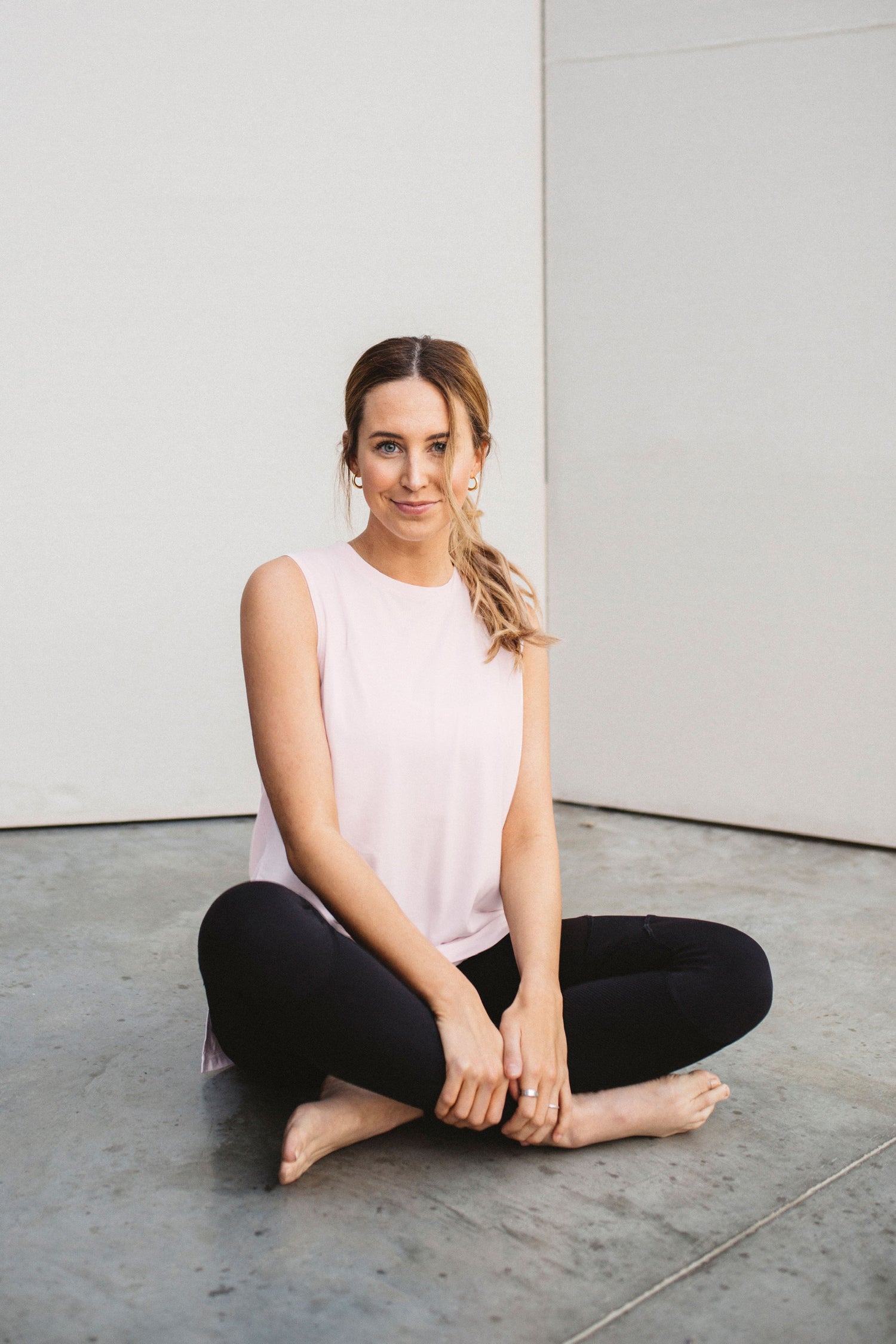 WASP Pink Yoga Tank Front 2Lu