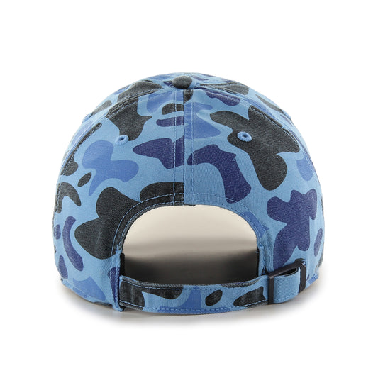 ST. LOUIS BLUES LUSSO STYLE SLB APPLIQUE STRAPBACK HAT - NAVY CAMO