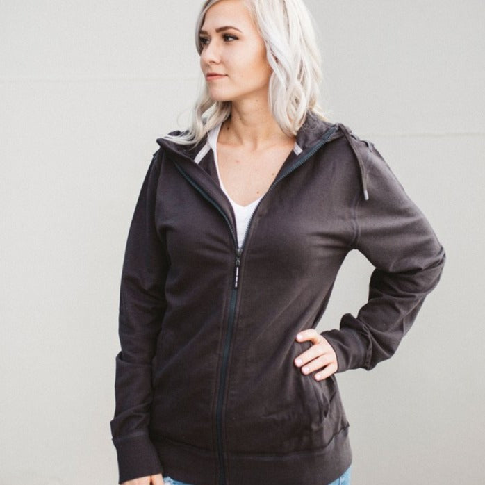 ladies womens yankee zip hoodie french terry premium blanks Jetwash
