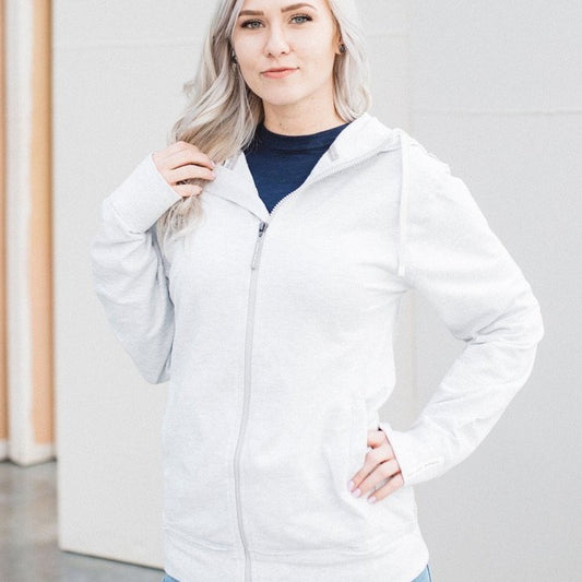 Yankee Zip Front Hoodie Concrete
